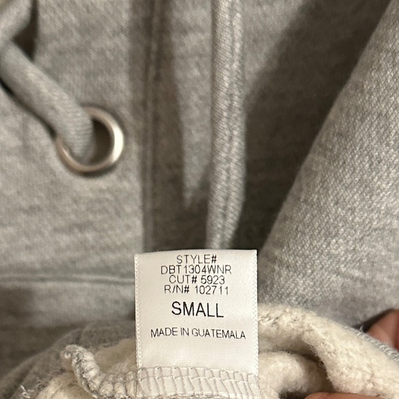 Harlowe & Graham Front Lace Cozy Sweatshirt, Gray, Size Small, NWOT - Picture 4 of 7